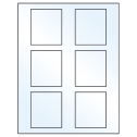 2.625" x 3" Crystal Clear Rectangular Sheet Labels