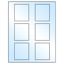 2.625" x 3" White Premium High Gloss Rectangular Sheet Labels