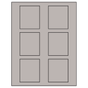 2.625" x 3" Gray Rectangular Sheet Labels