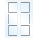 2.625" x 3" White Mid Gloss Rectangular Sheet Labels