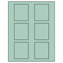2.625" x 3" Pastel Green Rectangular Sheet Labels