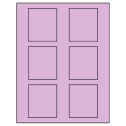 2.625" x 3" Pastel Purple Rectangular Sheet Labels
