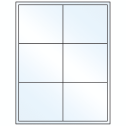 4" x 3.5" Crystal Clear Rectangular Sheet Labels