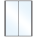 4" x 3.5" White Mid Gloss Rectangular Sheet Labels