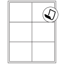 4" x 3.5" Blockout Rectangular Sheet Labels