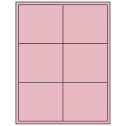 4" x 3.5" Pastel Pink Rectangular Sheet Labels