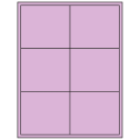 4" x 3.5" Pastel Purple Rectangular Sheet Labels