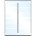4" x 1.5" Crystal Clear Rectangular Sheet Labels
