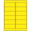 4" x 1.5" Fluorescent Yellow Rectangular Sheet Labels