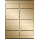 4" x 1.5" Gold Foil Rectangular Sheet Labels