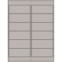 4" x 1.5" Gray Rectangular Sheet Labels
