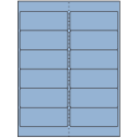 4" x 1.5" Pastel Blue Rectangular Sheet Labels