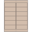 4" x 1.5" Pastel Tan Rectangular Sheet Labels