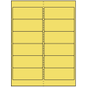 4" x 1.5" Pastel Yellow Rectangular Sheet Labels