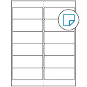 4" x 1.5" White Rectangular Sheet Labels - Removable Adhesive
