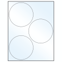 4.5" Crystal Clear Circular Sheet Labels