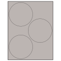 4.5" Gray Circular Sheet Labels