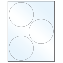 4.5" White Mid Gloss Circular Sheet Labels