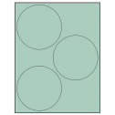 4.5" Pastel Green Circular Sheet Labels