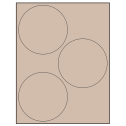 4.5" Pastel Tan Circular Sheet Labels