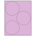 4.5" Pastel Purple Circular Sheet Labels