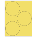 4.5" Pastel Yellow Circular Sheet Labels