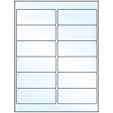 4" x 1.5" Crystal Clear Rectangular Sheet Labels