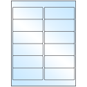 4" x 1.5" White Premium High Gloss Rectangular Sheet Labels