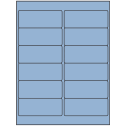 4" x 1.5" Pastel Blue Rectangular Sheet Labels