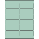 4" x 1.5" Pastel Green Rectangular Sheet Labels