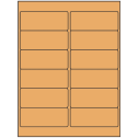 4" x 1.5" Pastel Orange Rectangular Sheet Labels