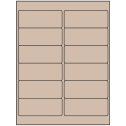 4" x 1.5" Pastel Tan Rectangular Sheet Labels