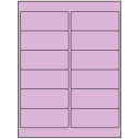 4" x 1.5" Pastel Purple Rectangular Sheet Labels
