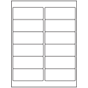 4" x 1.5" White Vinyl Drum Rectangular Sheet Labels