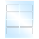 3.75" x 2" White Premium High Gloss Rectangular Sheet Labels