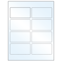 3.75" x 2" White Mid Gloss Rectangular Sheet Labels