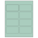 3.75" x 2" Pastel Green Rectangular Sheet Labels