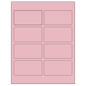 3.75" x 2" Pastel Pink Rectangular Sheet Labels