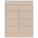 3.75" x 2" Pastel Tan Rectangular Sheet Labels