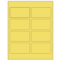 3.75" x 2" Pastel Yellow Rectangular Sheet Labels