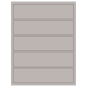 8" x 2" Gray Rectangular Sheet Labels
