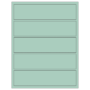 8" x 2" Pastel Green Rectangular Sheet Labels