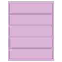 8" x 2" Pastel Purple Rectangular Sheet Labels