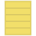 8" x 2" Pastel Yellow Rectangular Sheet Labels