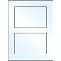 5" x 3.50785" Crystal Clear Rectangular Sheet Labels