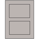 5" x 3.50785" Gray Rectangular Sheet Labels