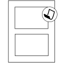 5" x 3.50785" Blockout Rectangular Sheet Labels