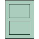 5" x 3.50785" Pastel Green Rectangular Sheet Labels