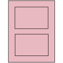 5" x 3.50785" Pastel Pink Rectangular Sheet Labels