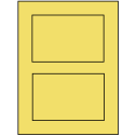 5" x 3.50785" Pastel Yellow Rectangular Sheet Labels
